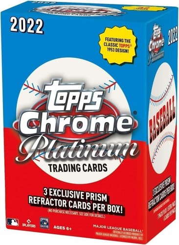 2022 Topps Chrome Platinum Anniversary Baseball Trading Cards Blaster Box - Picture 1 of 1