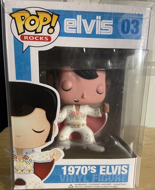 Funko Pop! Rocks 1970's Elvis #03 Vinyl Figure Vaulted w/ Protector | eBay