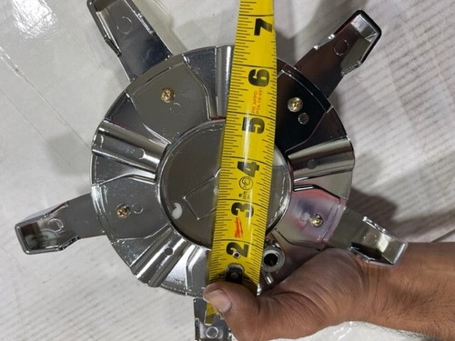 ZORA CHROME WHEEL CENTER CAP STAR ZF-01 ZF01 6 3/8 162mm - Picture 4 of 4