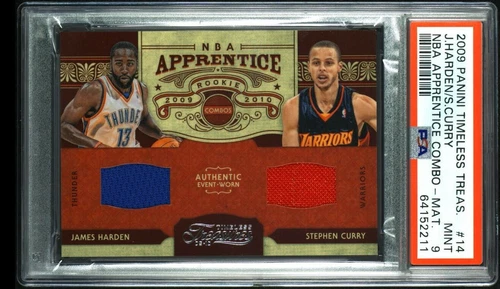 2009-10 Timeless Treasures Stephen Curry Harden #14 Rookie Patch /100 PSA 9 MINT