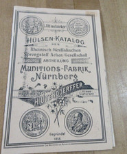Hulsen Katalog Munitions Fabrik Nurnberg (w9)