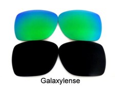 Galaxy Replacement Lenses For SPY Optic Discord Sunglasses Black Green Polarized