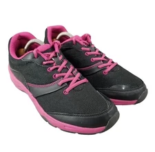 Vionic Womens Sz 9.5 Kona 1st Ray Technology Orthopedic Pink Black Sneakers