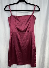 Nasty gal Silky Pink Mini Dress Size 6