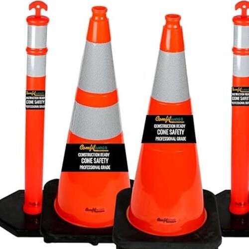 Hygrade Vinyl Traffic Cone 28"