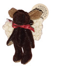 Boyds Bear Tf Wuzzies Moose Angel Pin w/Tag Moosekins Jointed Mini Plush