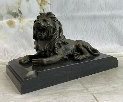 Office/Home decor bronze sculpture Animal African Jungle Lions Great Detailed
