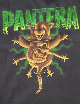 Vintage Pantera Shirt Mens XL Black Band Tee 90s Travis Vintage Pantera Shirt Mens XL Black Band Tee 90s Travis