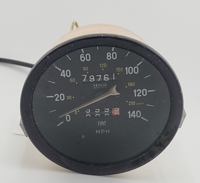 1974-82 Fiat 124 Spider Veglia Borletti Speedometer Original #3 | eBay