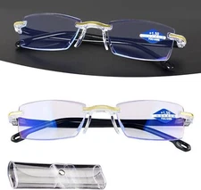 Sapphire High Hardness Anti Blue Light Intelligent Dual Focus Reading Glasses
