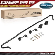 Rear Suspension Sway Bar w/ Bushing Kit for Subaru Forester 09-18 Impreza 08-16