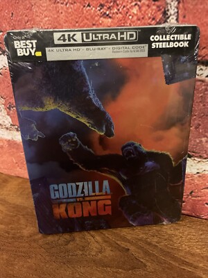  Godzilla vs King Kong 4k Steelbook Limited Edition, Now OOP (2021) Sealed NEW