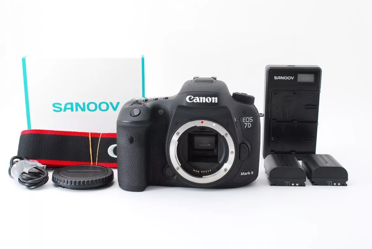 Canon EOS 7D Mark II 20.2MP DSLR Camera (Body Only) w/two