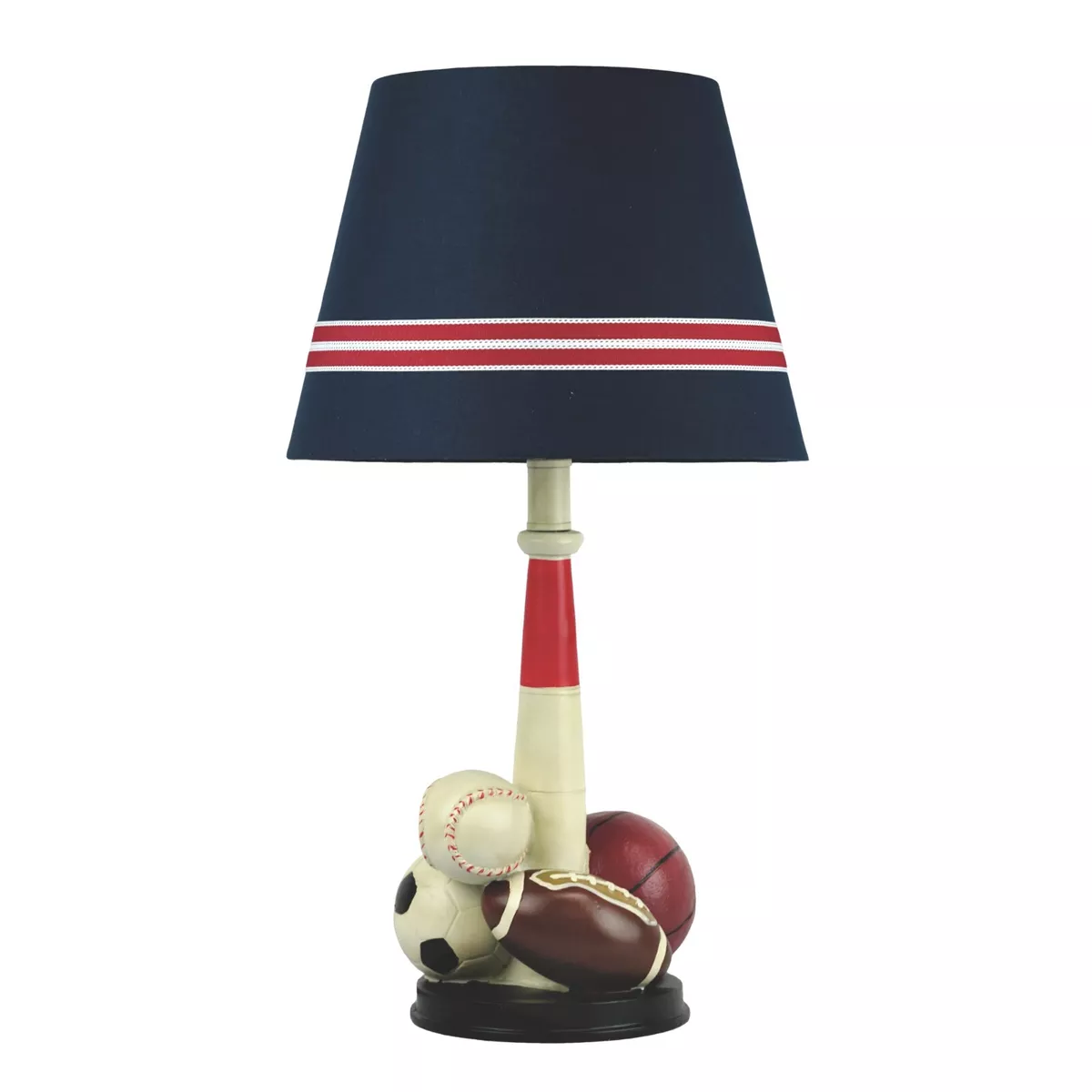 Mult Sport Table Desk Lamp for Kid Bedroom Basketball Football