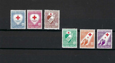 RED CROSS.- .-  SEMI POSTAL-  SC B92-97    {6}  INDONESIA   1956