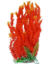 Orange Colour  Large Tall Artifical Plastic Aquarium Plant  20''/ 50cm Tall
