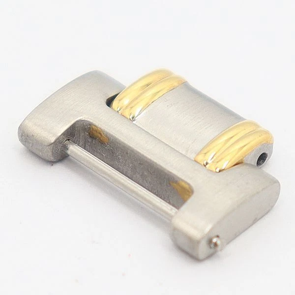 Bracelet ceinture montre homme Gucci authentique 1 maillon 9040M pièces argent/or 16 mm