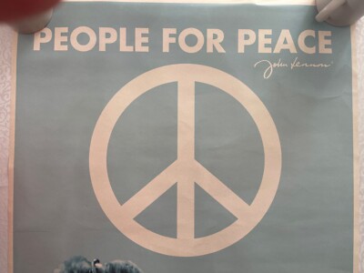 JOHN LENNON, PEOPLE FOR PEACE, RARE 2009 POSTER | eBay