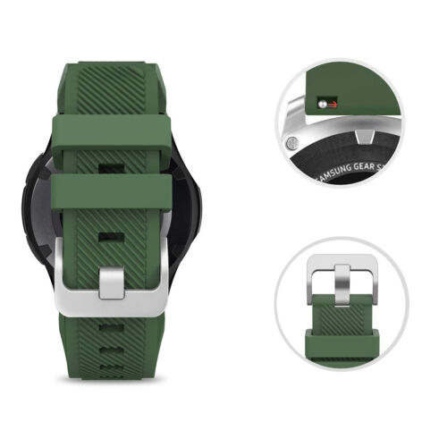 Silikon Ersatz Uhrenarmband für Samsung Gear S3 Classic/Frontier 22 mm - Bild 23 von 50