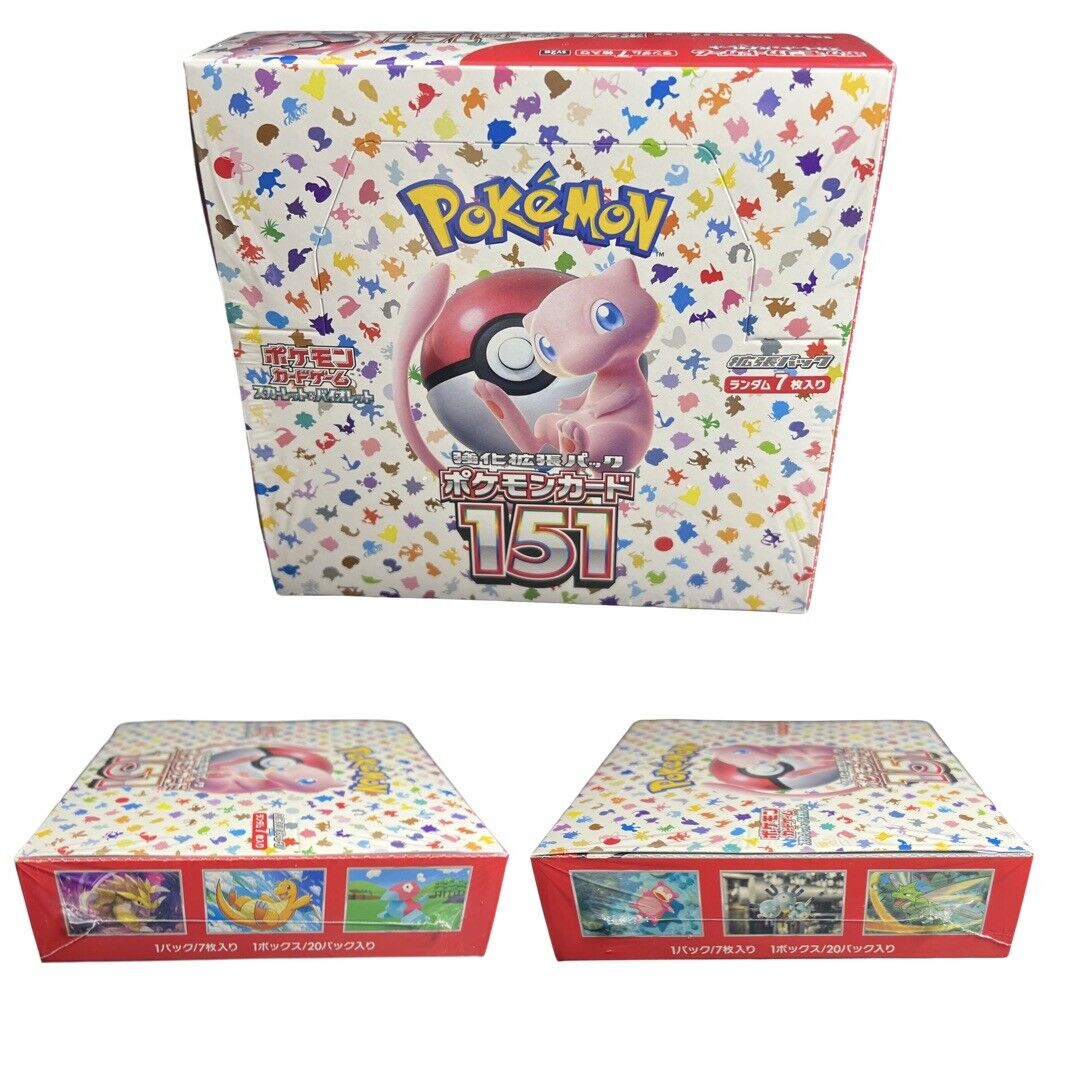 Pokemon 151 Booster Box Japanese Scarlet & Violet New Sealed Pokemon 151 Booster Box Japanese Scarlet & Violet New Sealed