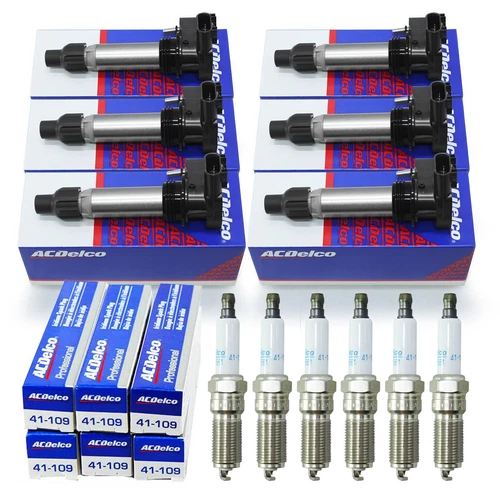 6X 12632479 Ignition Coils ACDelco D515C & 41-109 Spark Plugs For GMC Chevrolet - Picture 2 of 5