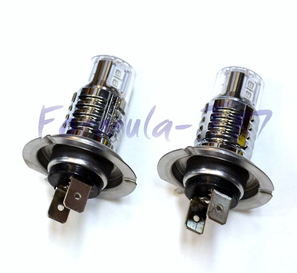 LED 20W H7 Icy Blue 8000K Two Bulbs Head Light Low Beam Replace Lamp Show Color - Image 3 of 4