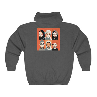 Minimal Muslim - Milton Glaser - Unisex Heavy Blend Full Zip Hooded Sweatshirt