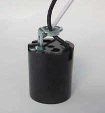 PREWIRED STANDARD-BASED PHENOLIC SOCKET WITH HICKEY WITH 9' WIRES  TR-69