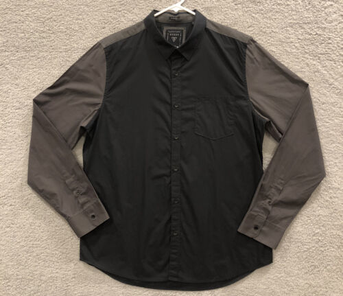 guess Long Sleeve shirt black gray sz XL men - image 1