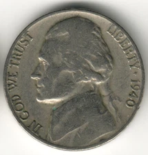 USA - 1940P - Jefferson - 1st portrait - No Mint Mark - #11718