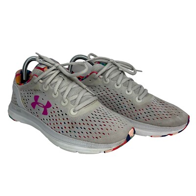 Under Armour Women's UA Charged Impulse Floral Running Shoes 3024264-10,  Size