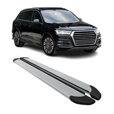 Seitenschweller Trittbretter Schweller für Audi Q7 4M 2015-2026 Aluminium Silber