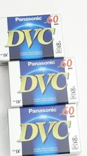 Lot of 3 Panasonic SP-60 DVC LP-90 Mini DV Digital Video New Sealed