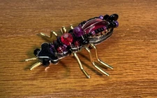 Vintage LIZTECH 02 Beetle Bug,Brooch/Pin