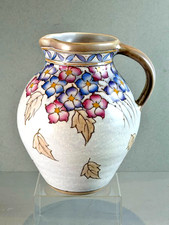 Charlotte Rhead Wind Tossed Flowers Large Art Deco Jug 24cm