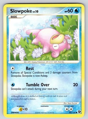 Slowpoke 82/106 Common Great Encounters Pokemon Lightly Played