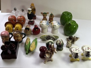 Lot Of Vintage Salt And Pepper Shakers