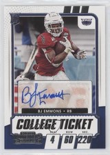 2021 Panini Contenders Draft Picks College Ticket Auto BJ Emmons #268 Auto 0u3