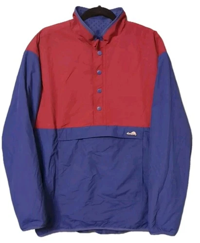 Chubbies Mens L The Arctic Tundra Reversible Fleece Pullover Windbreaker Jacket - product listing photo