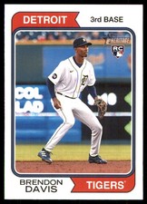 Brendon Davis 2023 Topps Heritage #67 Tigers MLB READ FREE SHIPPING AutographDen