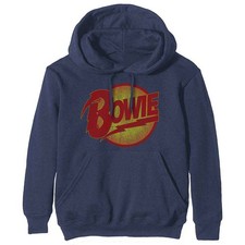 Image of David Bowie Vintage Diamond Dogs Blue Official Hoodie Hooded Top