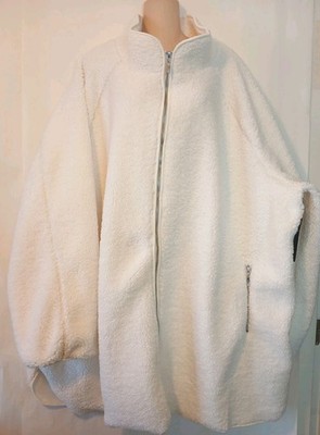 ELLOS FAUX SHERPA COAT PLUS SIZE 4X, 34/36W, (ID#2901502-C4) ZIP POCKETS NEW. AC