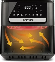 G3Ferrari Friggitrice Ad Aria Calda 6,5 Lt G10207 1700W Finestra Luce - Rotex