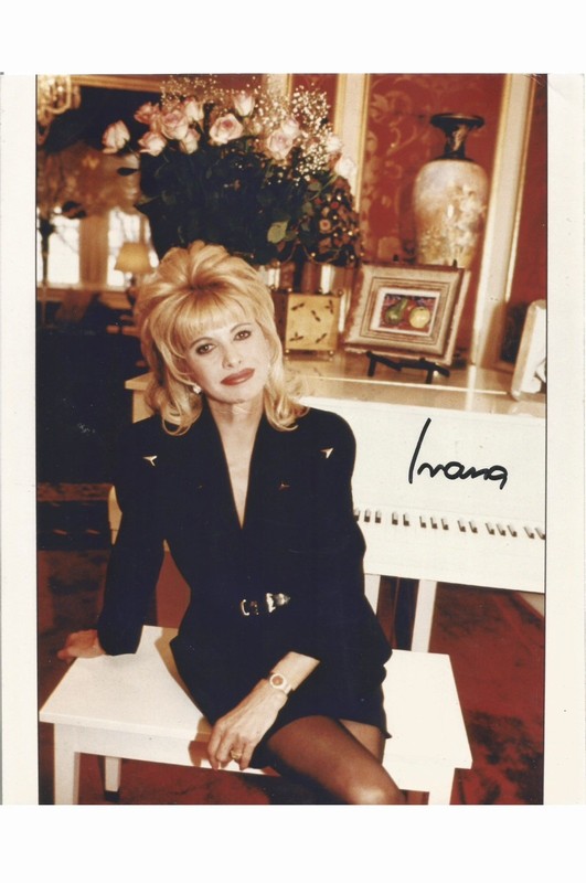 Ivana Trump Autograph Signed 10x8 Photograph