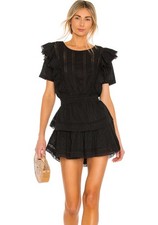 Loveshack Fancy Natasha Dress Black Size L
