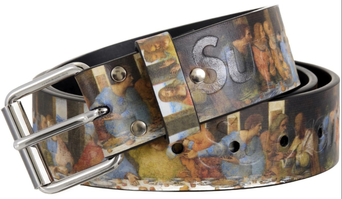 Supreme Last Supper Leather Belt Size Large SS25 100 Supreme Last Supper Leather Belt Size Large SS25 100