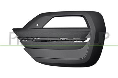 Grille droite grainée finition origine avec emplacements PDC et Park Assist pour VW T6.1