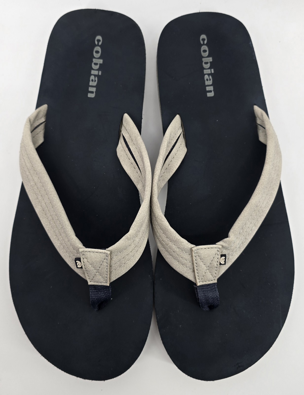 Cobian Men's Hobgood Las Olas Flip-Flops Sz 11 Sandals Slip-On Shoes Beige Beach