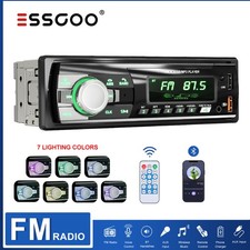 Single 1 Din Car Radio Stereo MP3 Player In-Dash USB/AUX/TF/Bluetooth Head Unit