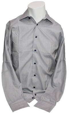 ETON SLIM HERRENHEMD MEN SHIRT GRAU PUNKTE COTTON 39 15 ½ M NEU